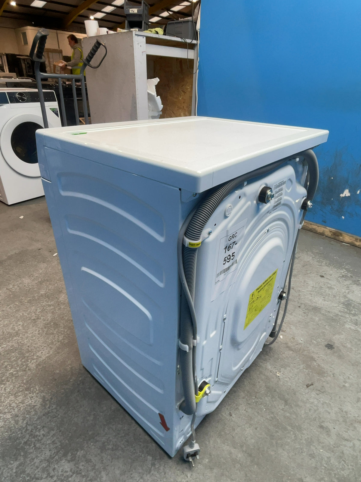 #GRC-167-595 - Hoover HGD 48S8C-80 8kg 1400rpm Washing Machine – Steam Cycle, Inverter Motor, White