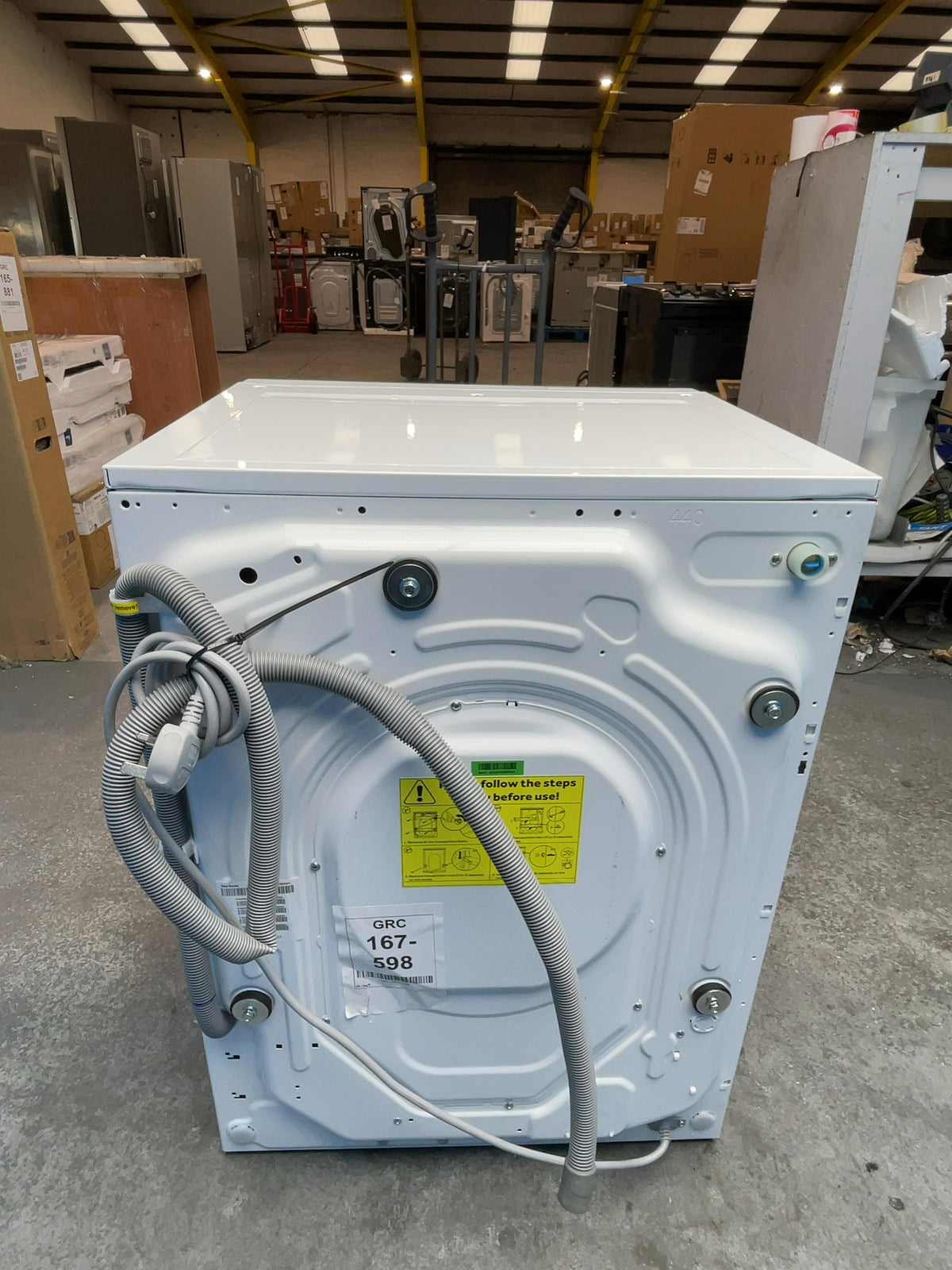 #GRC-167-598 - Haier 10kg 1400rpm Integrated Washing Machine – Steam Function, White