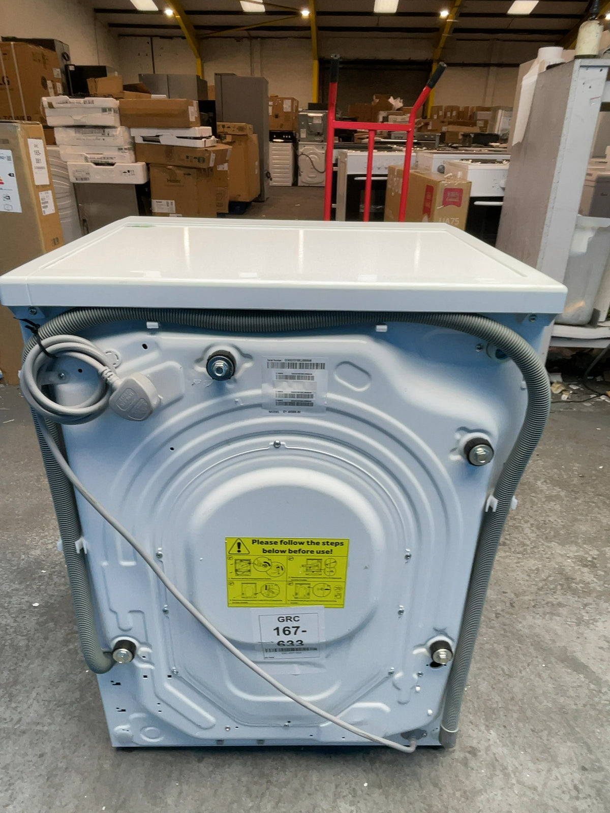 #GRC-167-633 - Candy 8kg 1400rpm Washing Machine – MixPower System, Steam Function, White