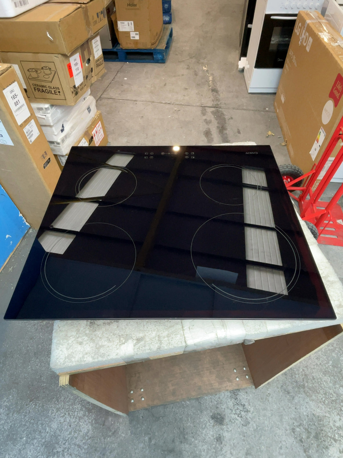 #GRC-167-659 - Candy 60cm Electric Ceramic Hob – 4 Cooking Zones, Touch Control, Black