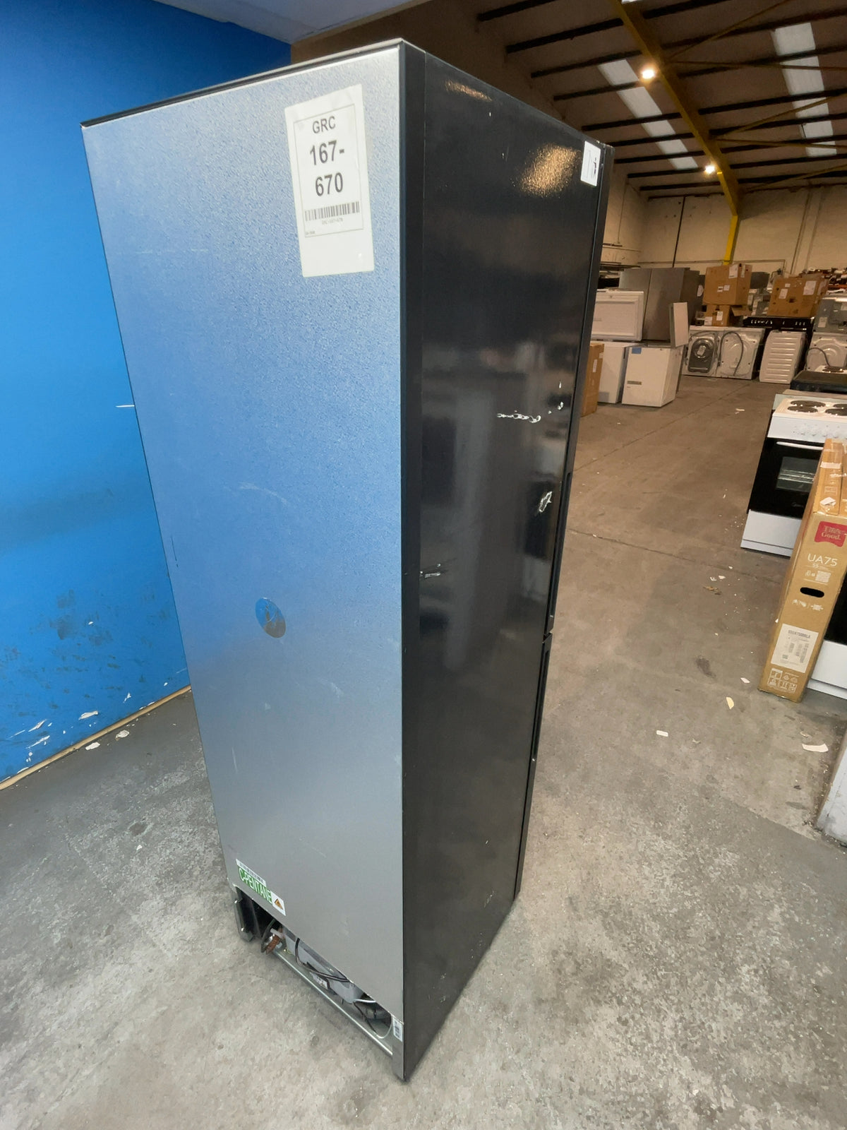#GRC-167-670 - Hoover H-FRIDGE 300 54.5cm 50/50 Fridge Freezer – 252L, Black, Low Frost