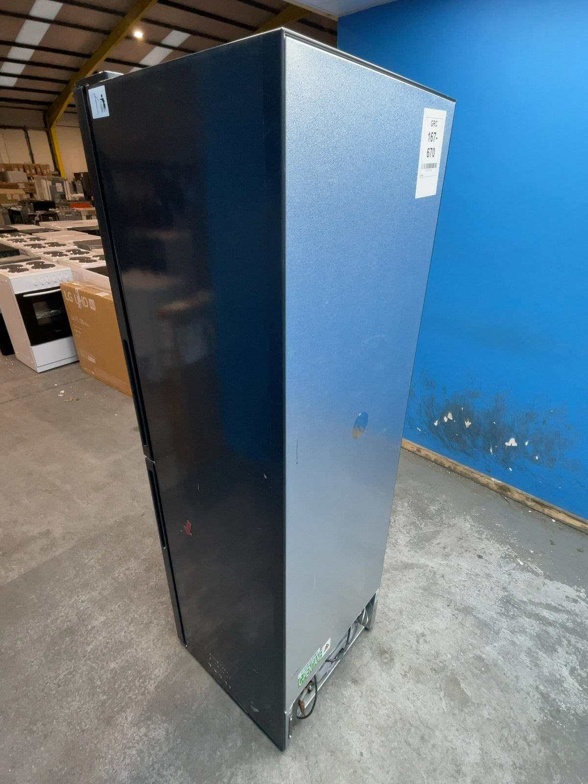 #GRC-167-670 - Hoover H-FRIDGE 300 54.5cm 50/50 Fridge Freezer – 252L, Black, Low Frost