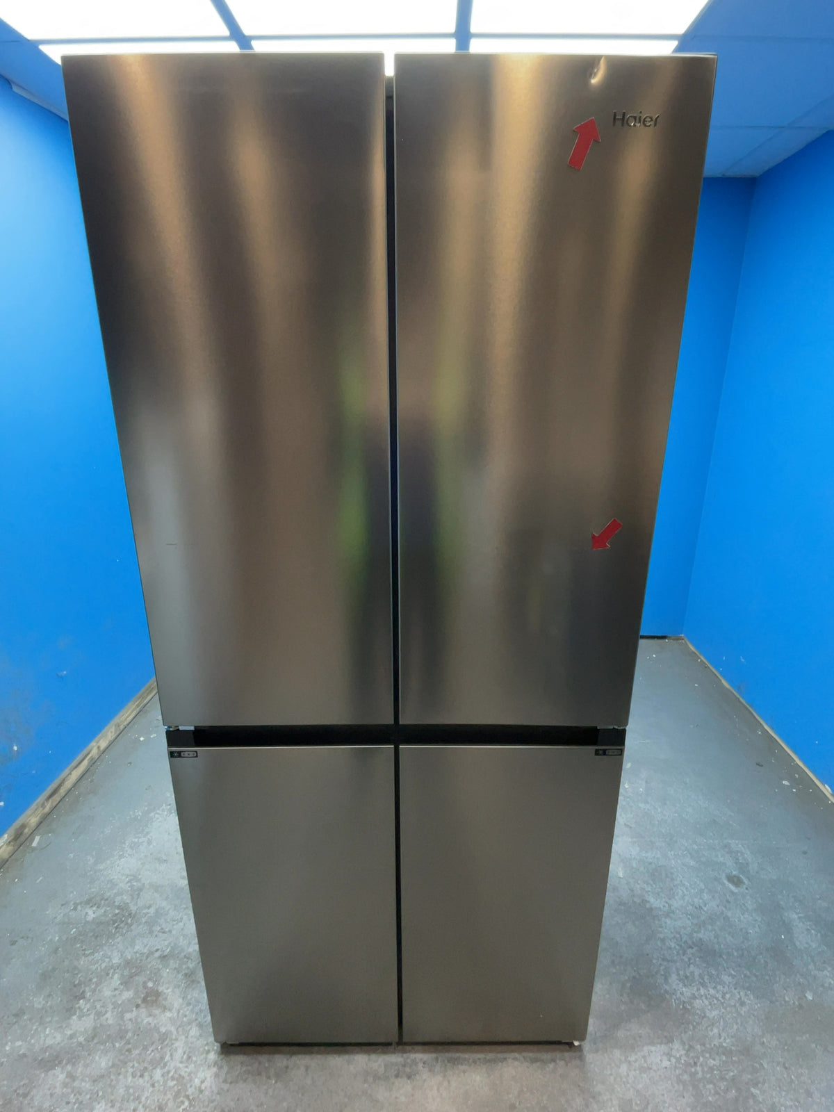#GRC-167-677 - Haier HCR58S18DNMM Cube Series 5 523L Multi Door Fridge Freezer Inox