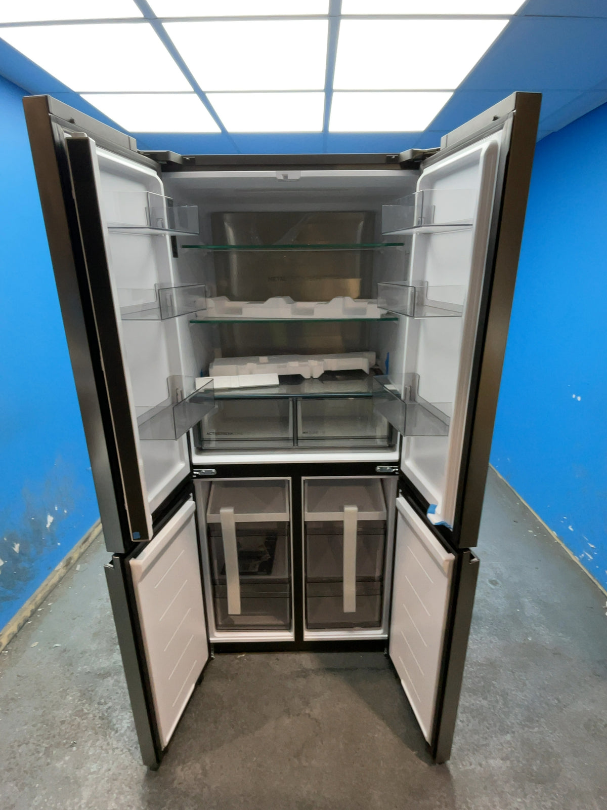 #GRC-167-677 - Haier HCR58S18DNMM Cube Series 5 523L Multi Door Fridge Freezer Inox