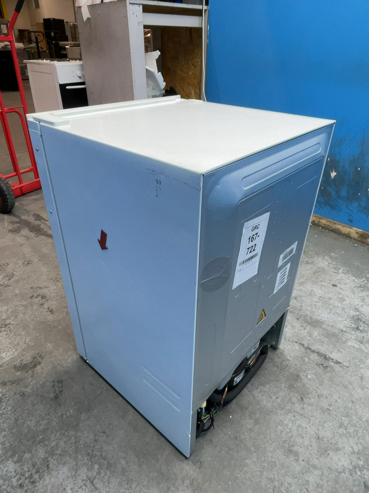 #GRC-167-722 - Hoover H-FRIDGE 300 55cm Undercounter Larder Fridge – 129L Capacity, LED Light, White