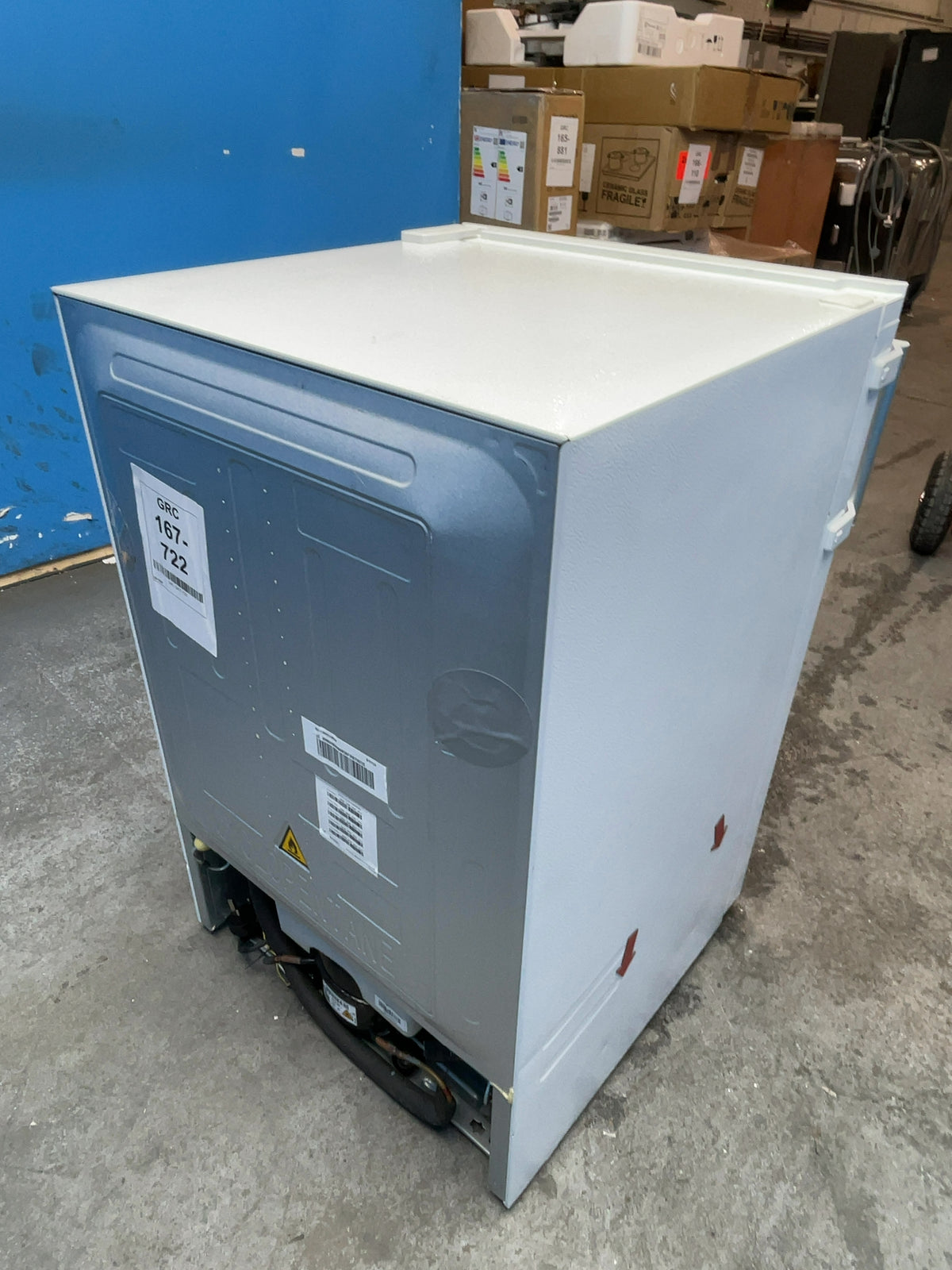#GRC-167-722 - Hoover H-FRIDGE 300 55cm Undercounter Larder Fridge – 129L Capacity, LED Light, White