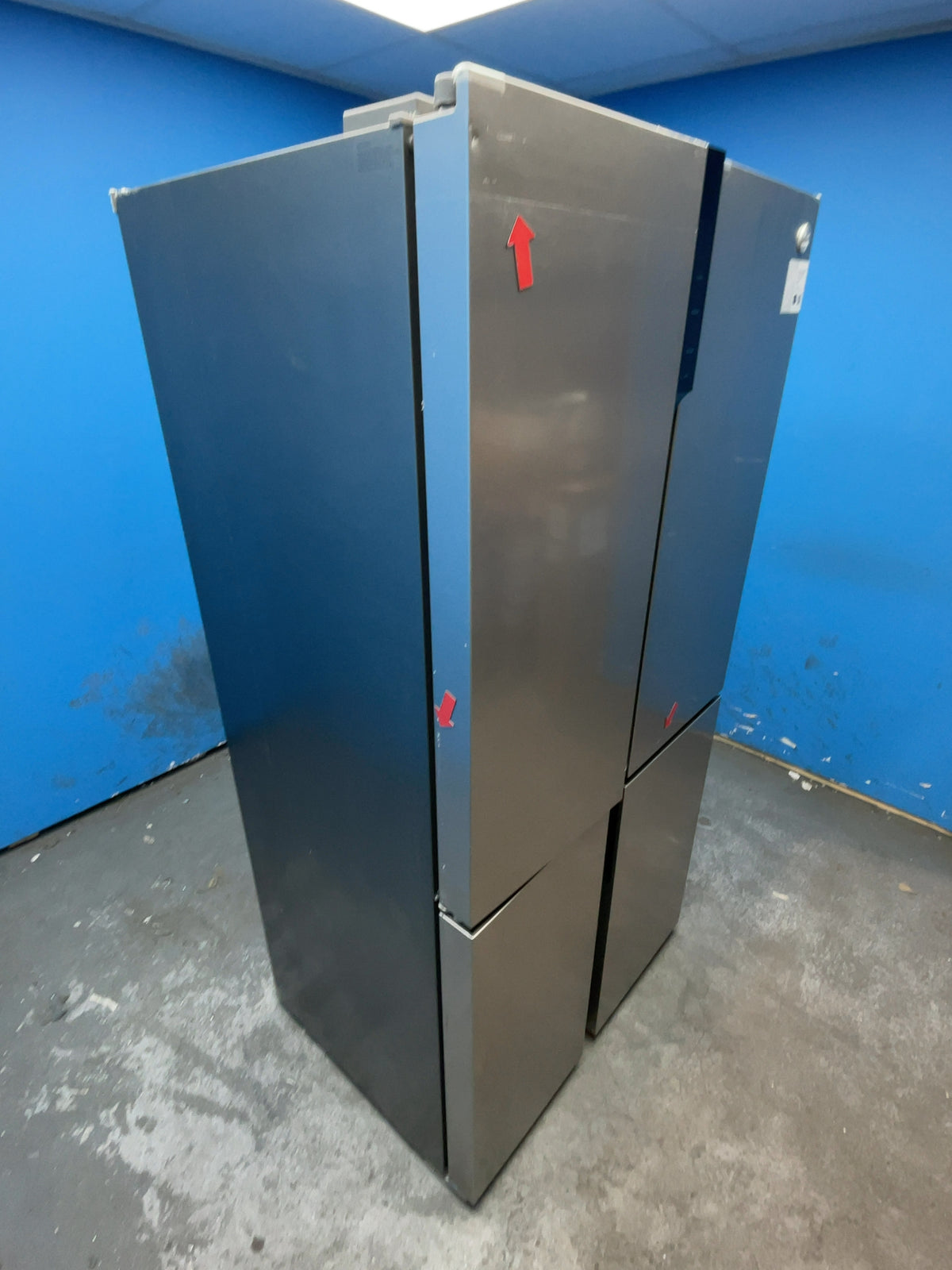 #GRC-167-725 - Hoover H-FRIDGE 700 MAXI 4 Door American Fridge Freezer – 567L, Total No Frost, Silver
