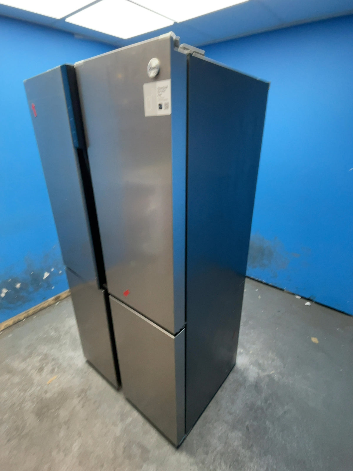 #GRC-167-725 - Hoover H-FRIDGE 700 MAXI 4 Door American Fridge Freezer – 567L, Total No Frost, Silver