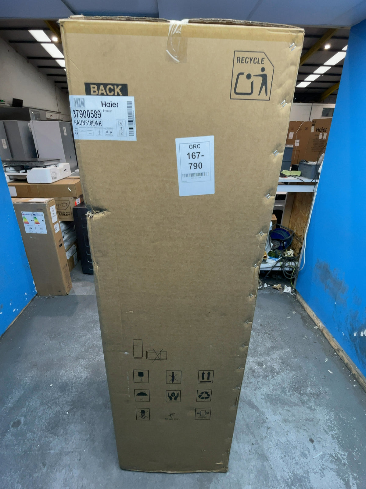 #GRC-167-790 - Haier Integrated Upright Freezer – 200L, Total No Frost, White