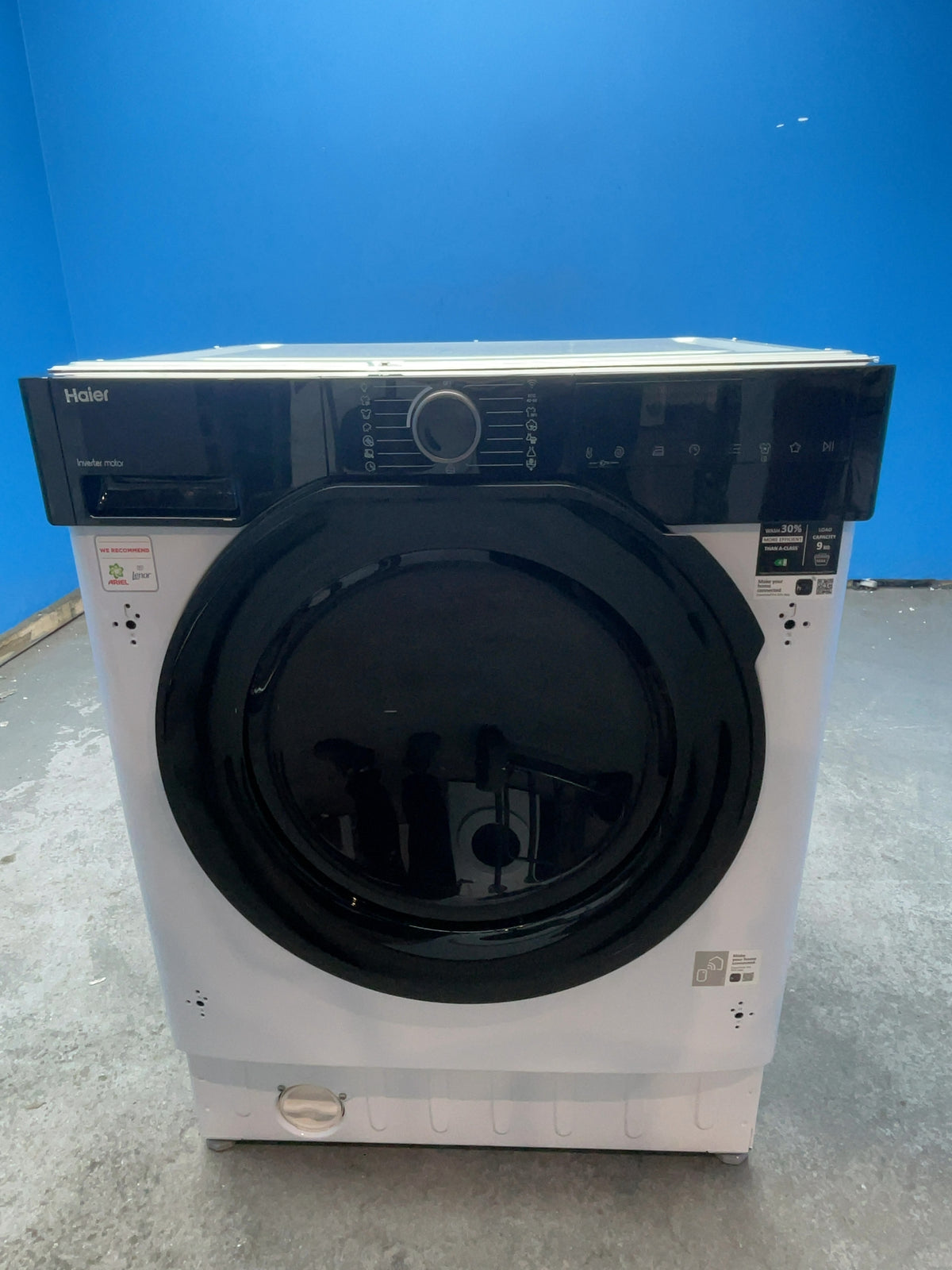 #GRC-167-818 - Haier 9kg 1600rpm Integrated Washing Machine – Instant Mix Technology, White