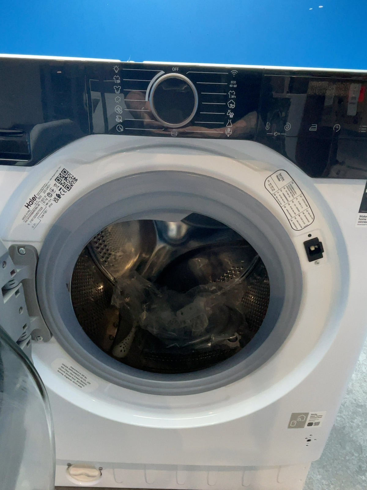 #GRC-167-818 - Haier 9kg 1600rpm Integrated Washing Machine – Instant Mix Technology, White