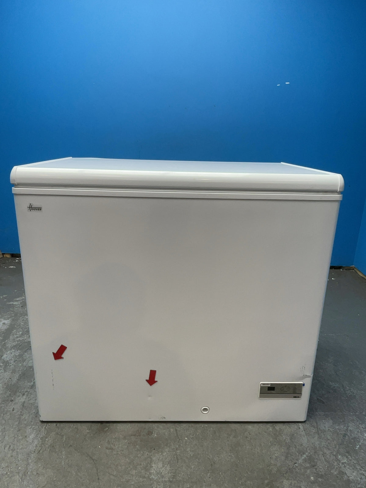 #GRC-167-831 - Hoover 196L Freestanding Chest Freezer – Outbuilding Safe to -15°C, Fast Freeze, White