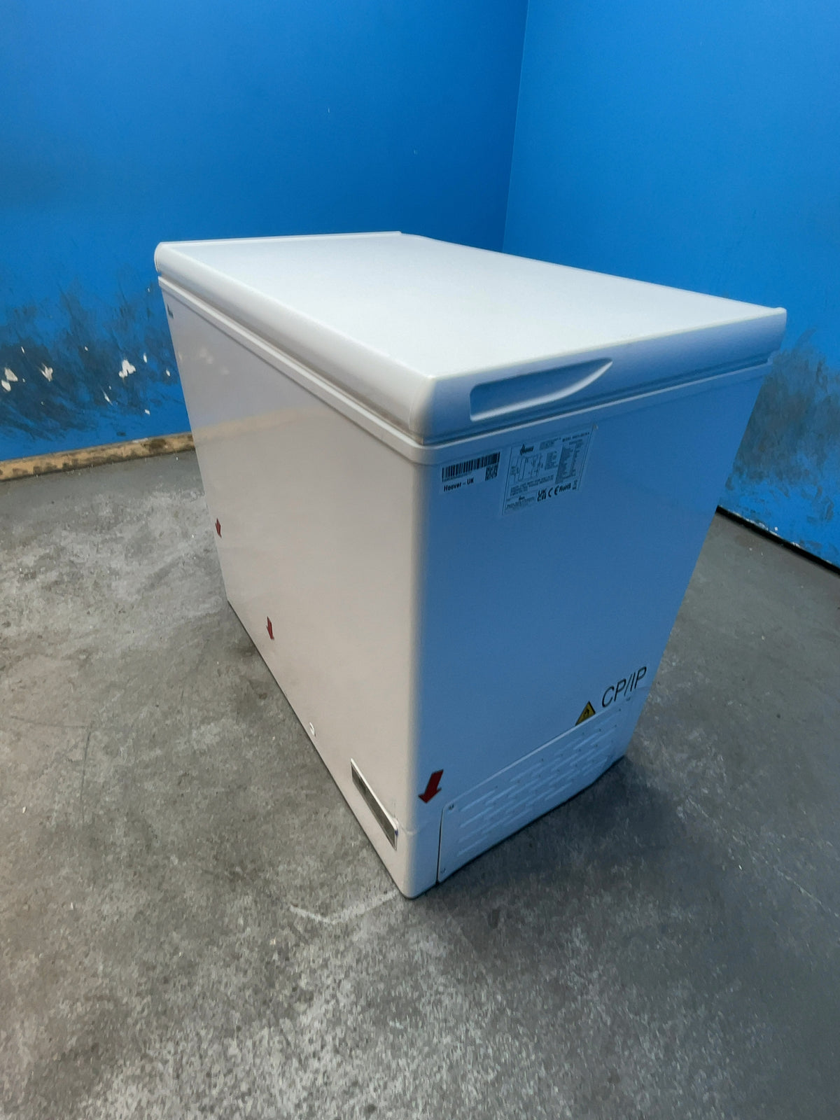 #GRC-167-831 - Hoover 196L Freestanding Chest Freezer – Outbuilding Safe to -15°C, Fast Freeze, White