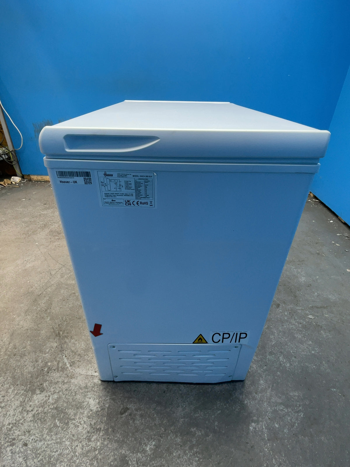 #GRC-167-831 - Hoover 196L Freestanding Chest Freezer – Outbuilding Safe to -15°C, Fast Freeze, White