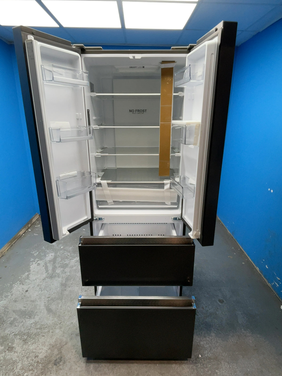 #GRC-167-835 - Haier 70cm French Door Fridge Freezer – 444L, Black, Total No Frost