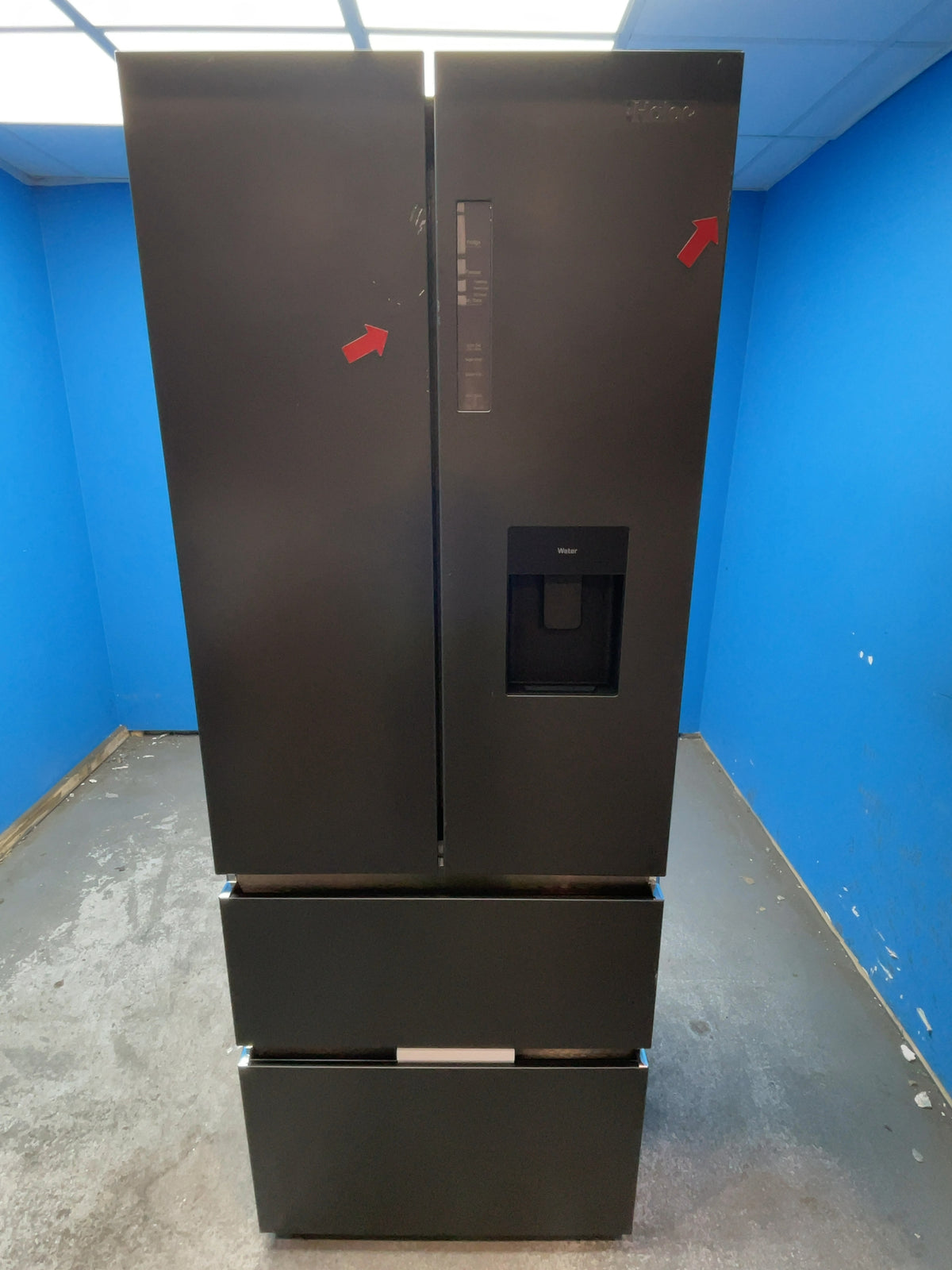 #GRC-167-851 - Haier 70cm French Door Fridge Freezer – 444L, Black, Total No Frost