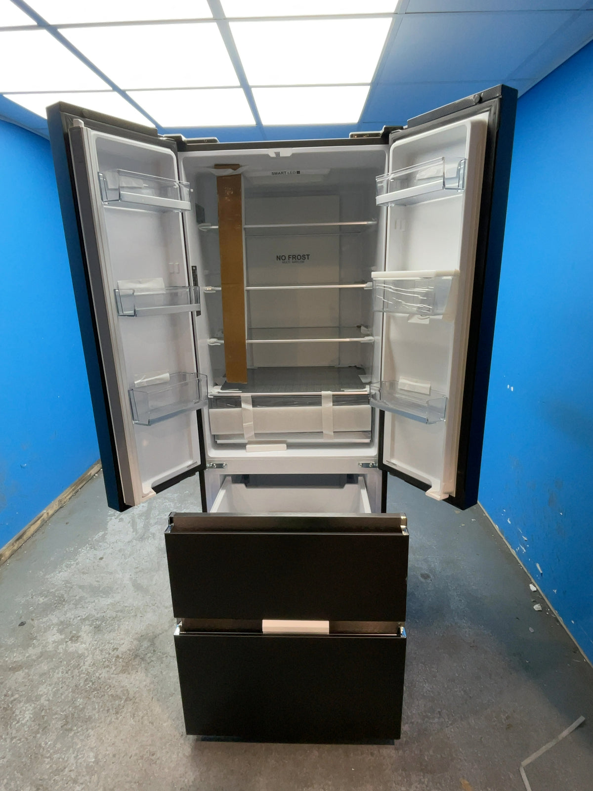 #GRC-167-851 - Haier 70cm French Door Fridge Freezer – 444L, Black, Total No Frost