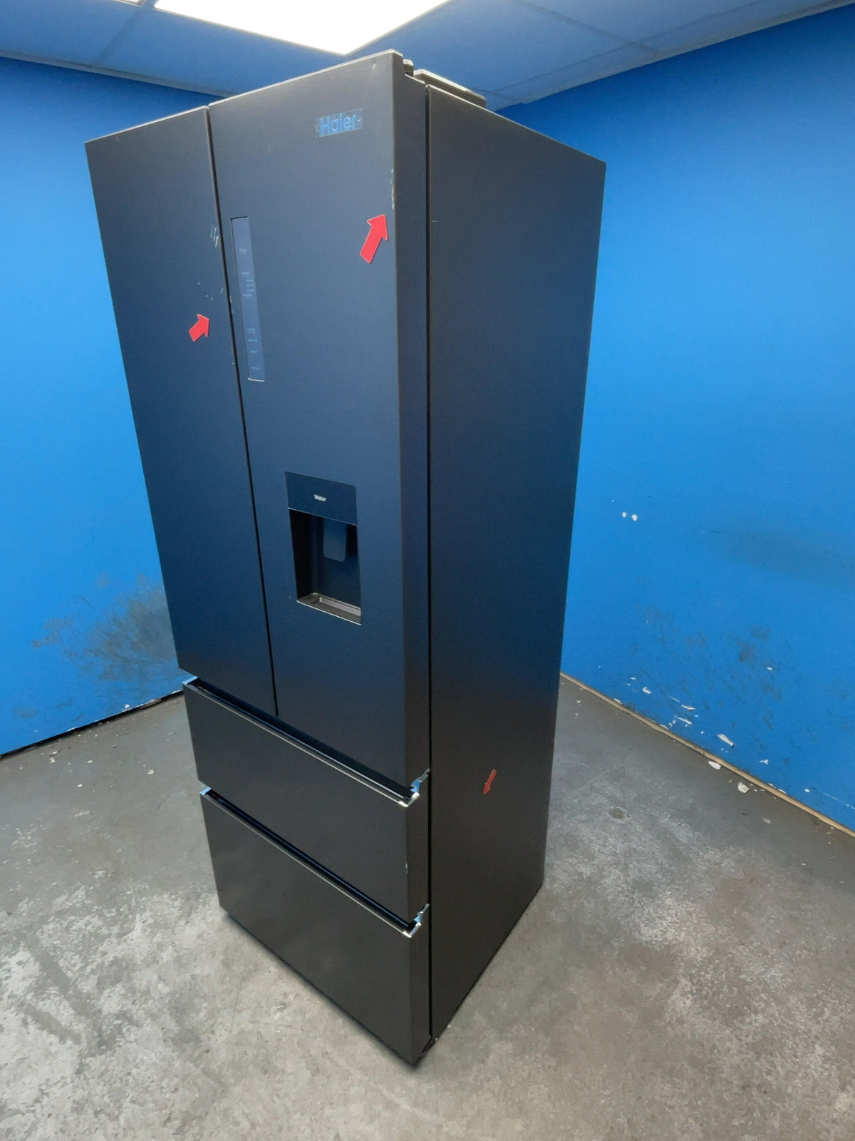 #GRC-167-851 - Haier 70cm French Door Fridge Freezer – 444L, Black, Total No Frost