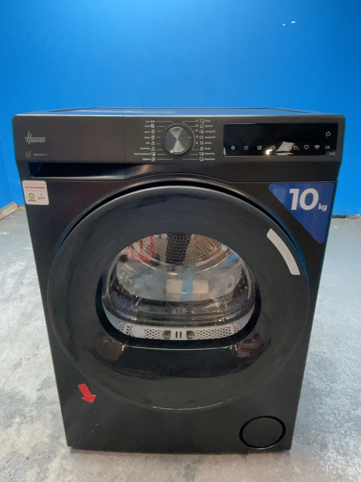 #GRC-167-896 - Hoover Pro Dry Series 3 10kg Heat Pump Tumble Dryer – WiFi Connected, Sensor Dry, Matte Black