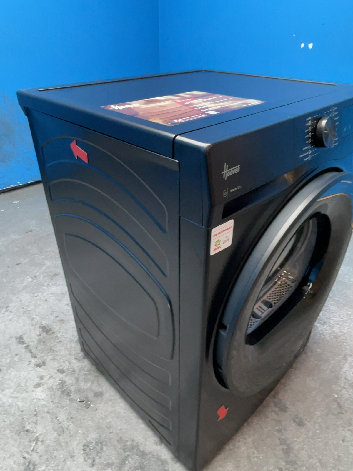 #GRC-167-896 - Hoover Pro Dry Series 3 10kg Heat Pump Tumble Dryer – WiFi Connected, Sensor Dry, Matte Black