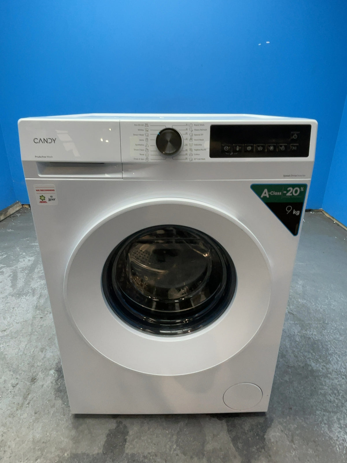 #GRC-167-924 - Candy 9kg 1400rpm Washing Machine – Quick Wash, MixPower System, White