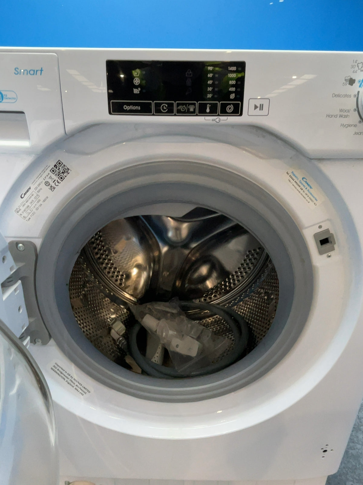 #GRC-167-957 - Candy 9kg 1400rpm Integrated Washing Machine – Smart, White