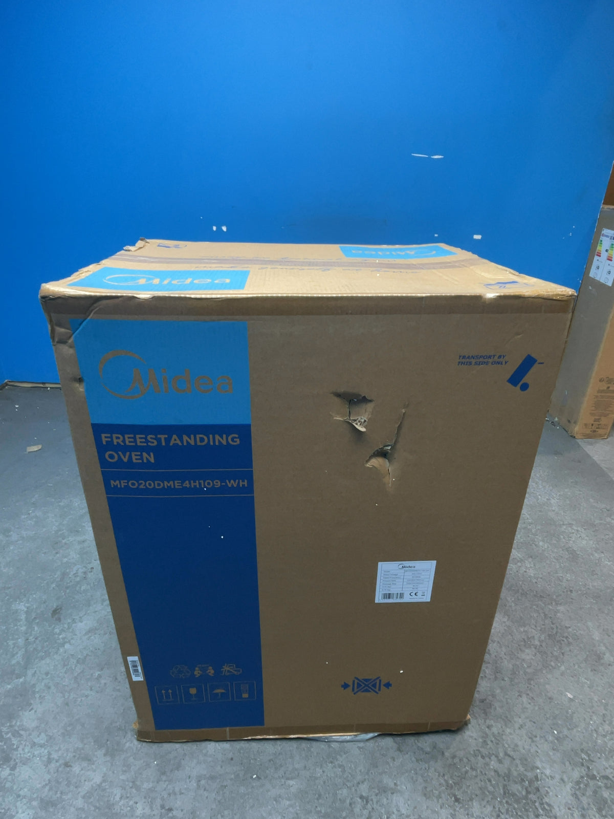 #GRC-167-961 - Midea 50cm Electric Cooker – Solid Plate Hob, Integrated Grill, White