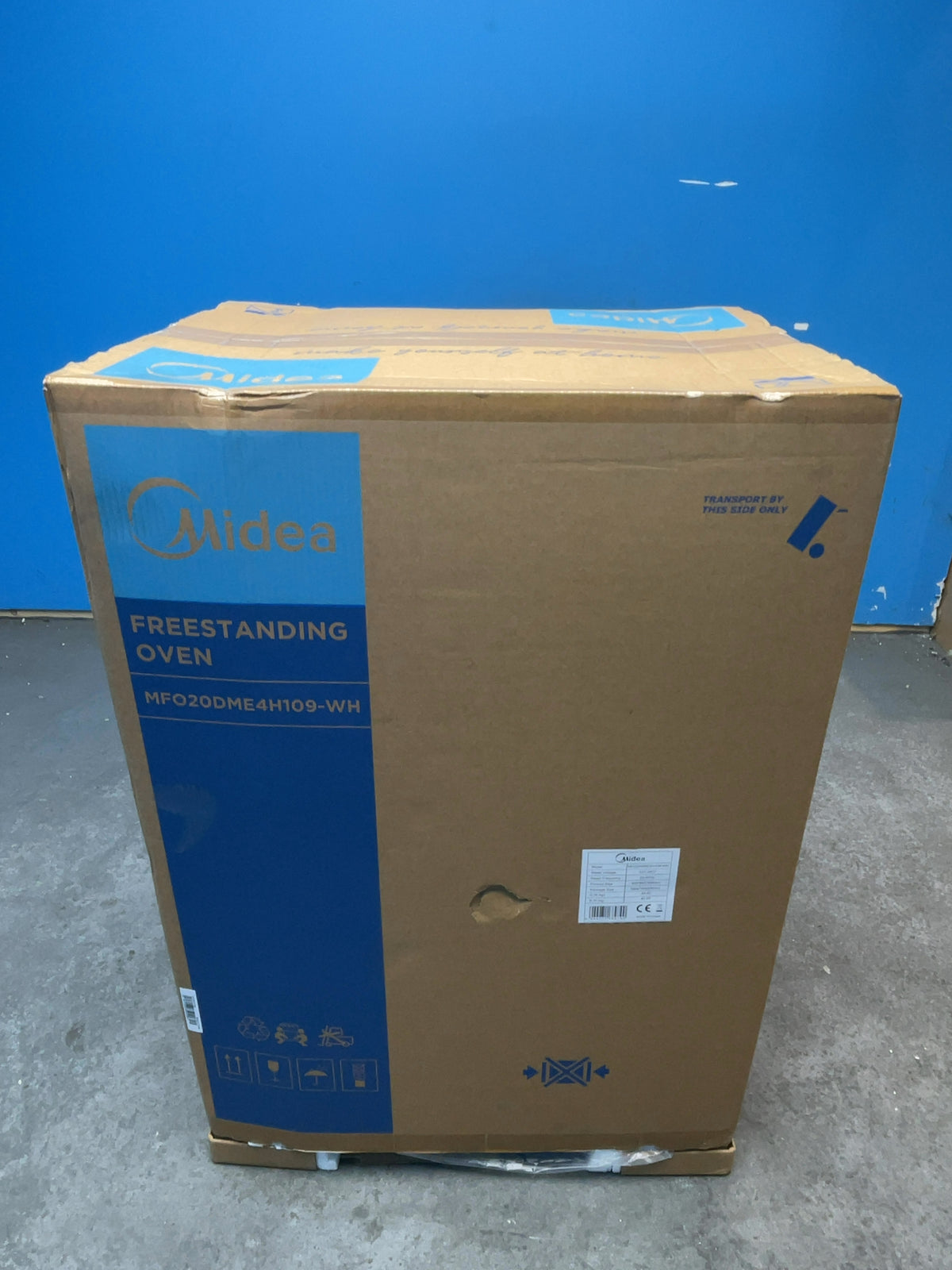 #GRC-167-963 - Midea 50cm Electric Cooker – Solid Plate Hob, Integrated Grill, White