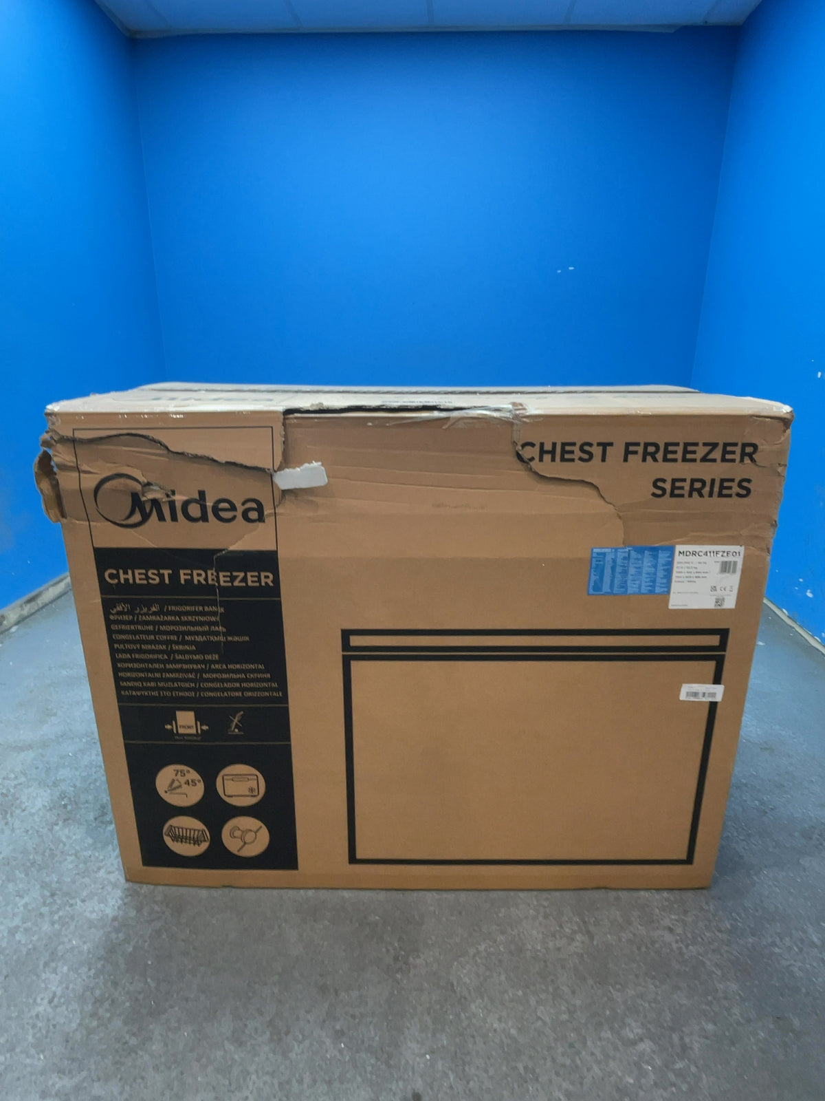 #GRC-167-989 - Midea 293L Chest Freezer – Inverter Compressor, Convertible Fridge Mode, Garage Ready, White