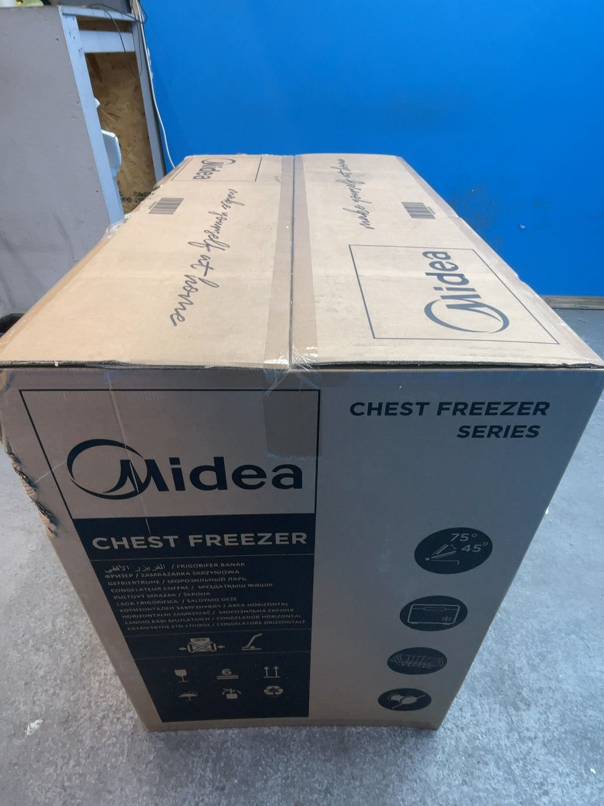 #GRC-167-989 - Midea 293L Chest Freezer – Inverter Compressor, Convertible Fridge Mode, Garage Ready, White
