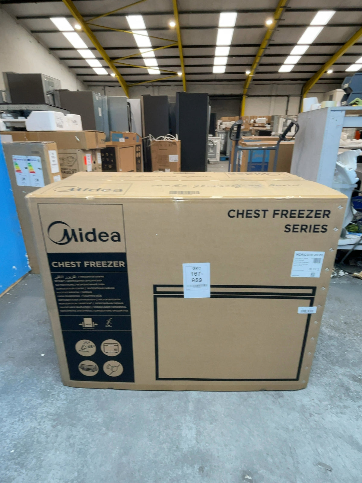 #GRC-167-989 - Midea 293L Chest Freezer – Inverter Compressor, Convertible Fridge Mode, Garage Ready, White