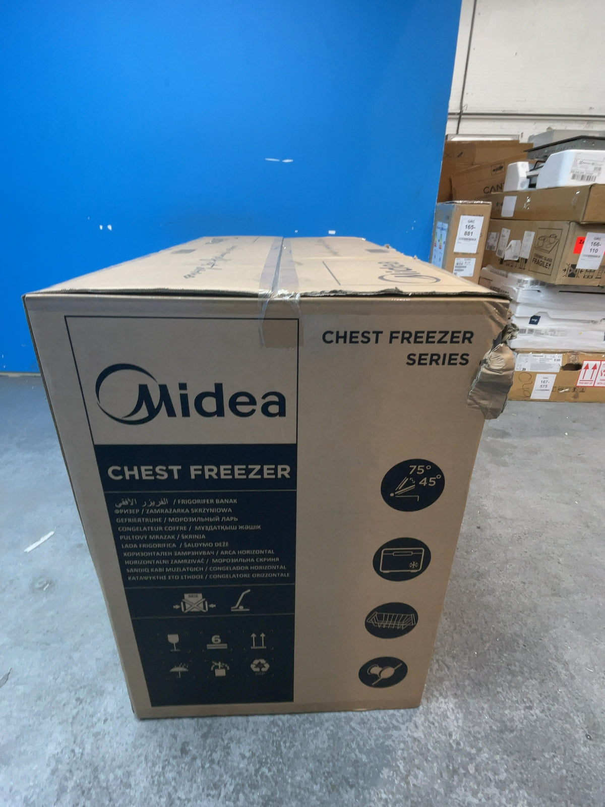#GRC-167-989 - Midea 293L Chest Freezer – Inverter Compressor, Convertible Fridge Mode, Garage Ready, White