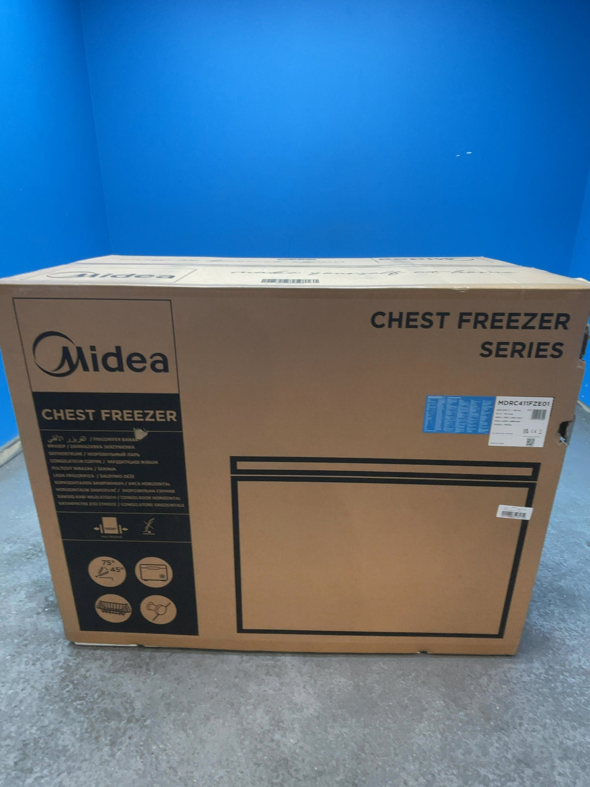 #GRC-167-991 - Midea 293L Chest Freezer – Inverter Compressor, Convertible Fridge Mode, Garage Ready, White