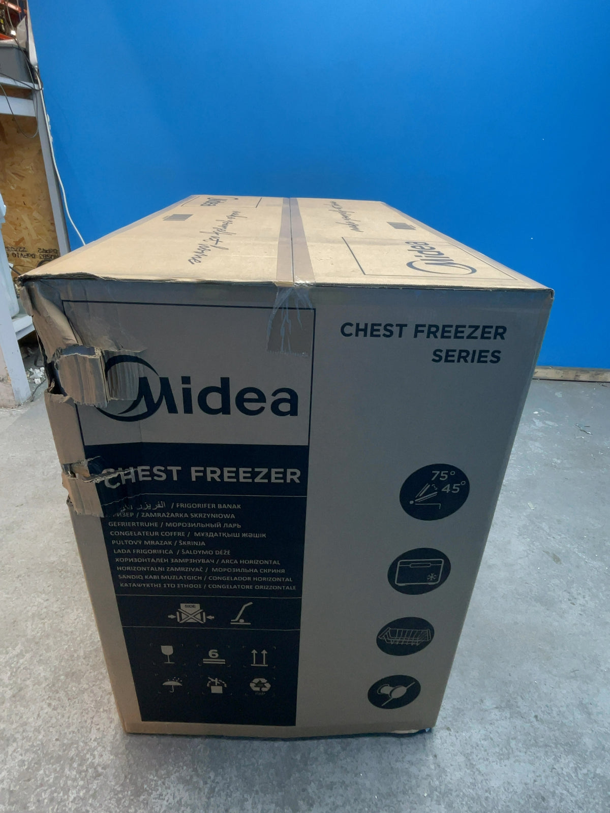 #GRC-167-991 - Midea 293L Chest Freezer – Inverter Compressor, Convertible Fridge Mode, Garage Ready, White