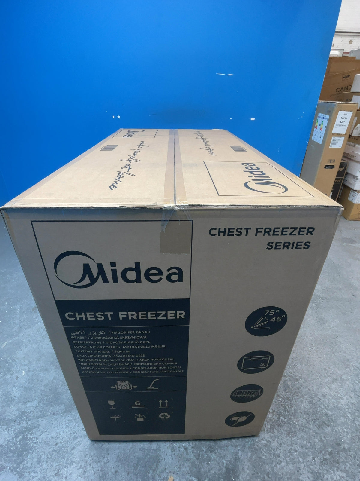 #GRC-167-991 - Midea 293L Chest Freezer – Inverter Compressor, Convertible Fridge Mode, Garage Ready, White