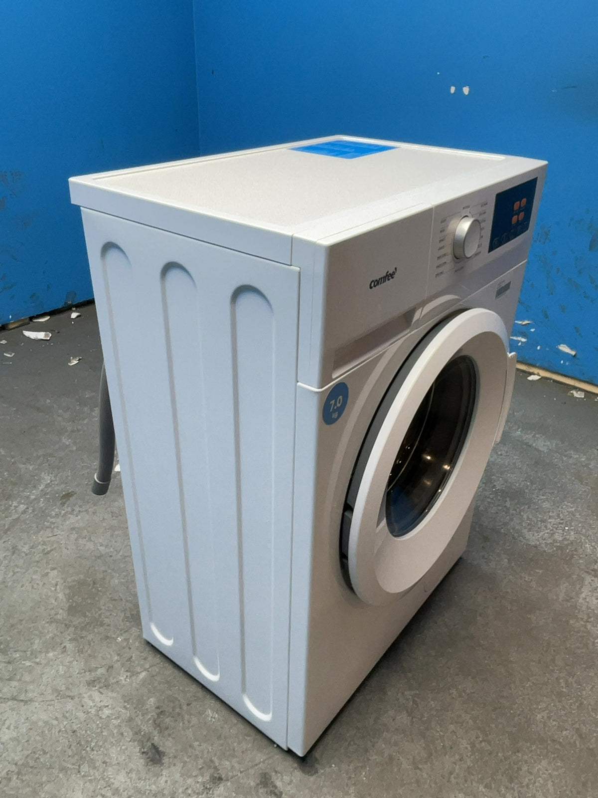 #GRC-168-017 - Comfee 7kg 1200rpm Washing Machine – Steam Wash & 15 Min Quick Cycle, White