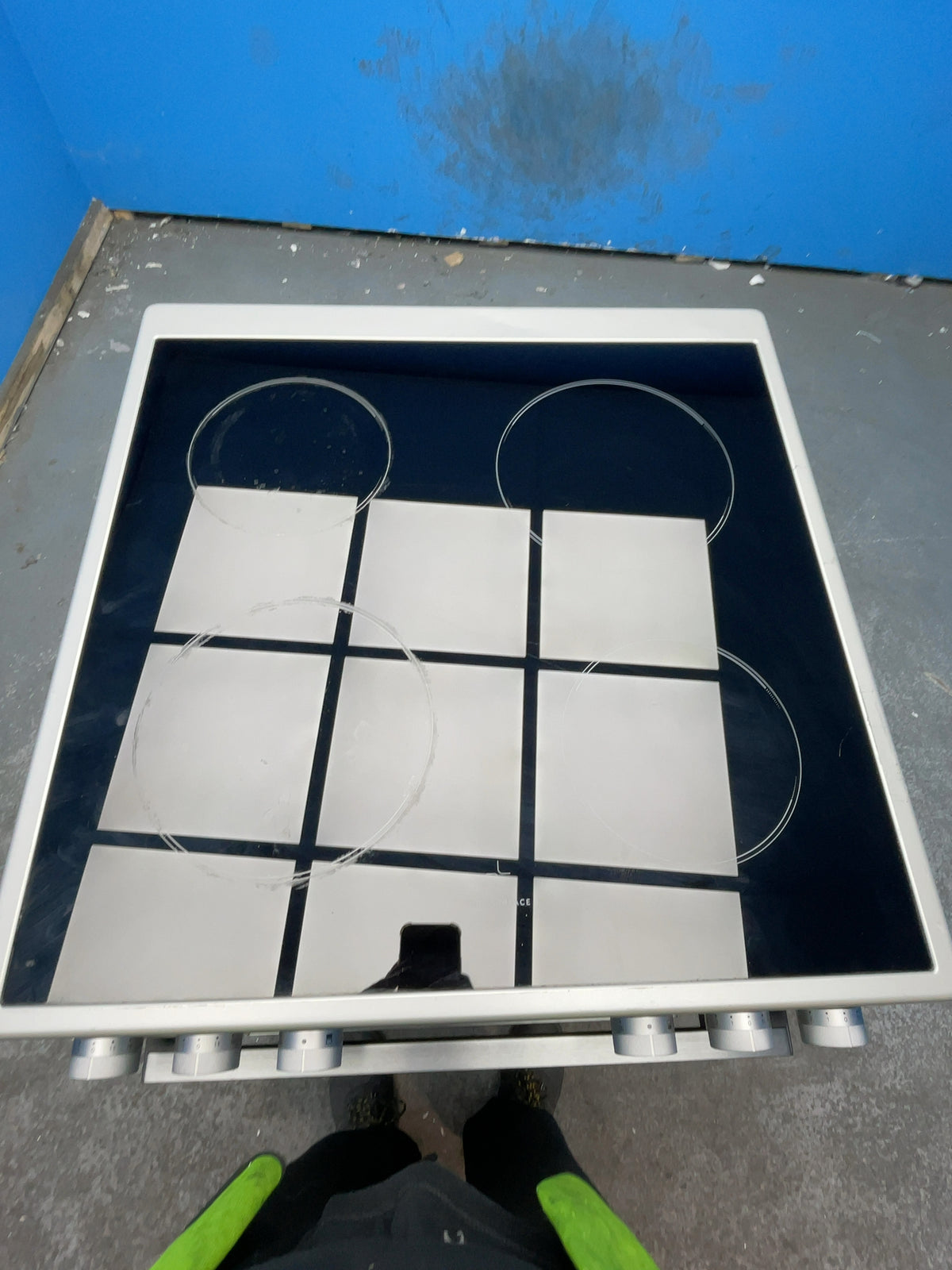 #GRC-168-030 - Midea 60cm Double Oven Electric Cooker – 107L Capacity, Ceramic Hob, Stainless Steel