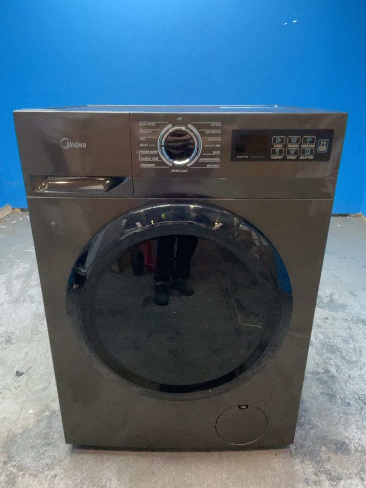 #GRC-168-032 - Midea 8kg 1400rpm Washing Machine – Lunar Dial LED, Inverter Motor, Graphite