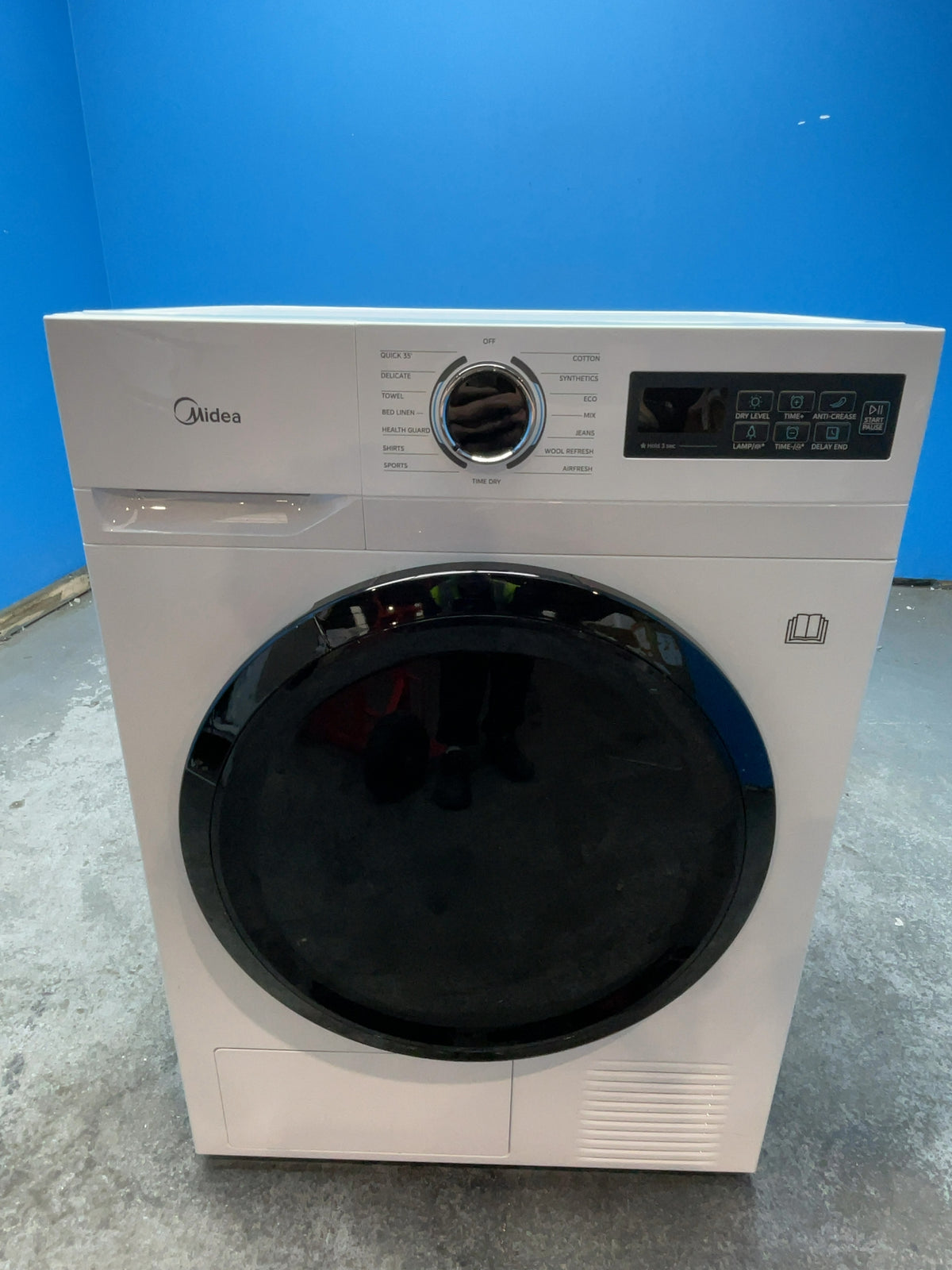 #GRC-168-034 - Midea 8kg Heat Pump Tumble Dryer – Sensor Dry, HealthGuard, 15 Programmes, White