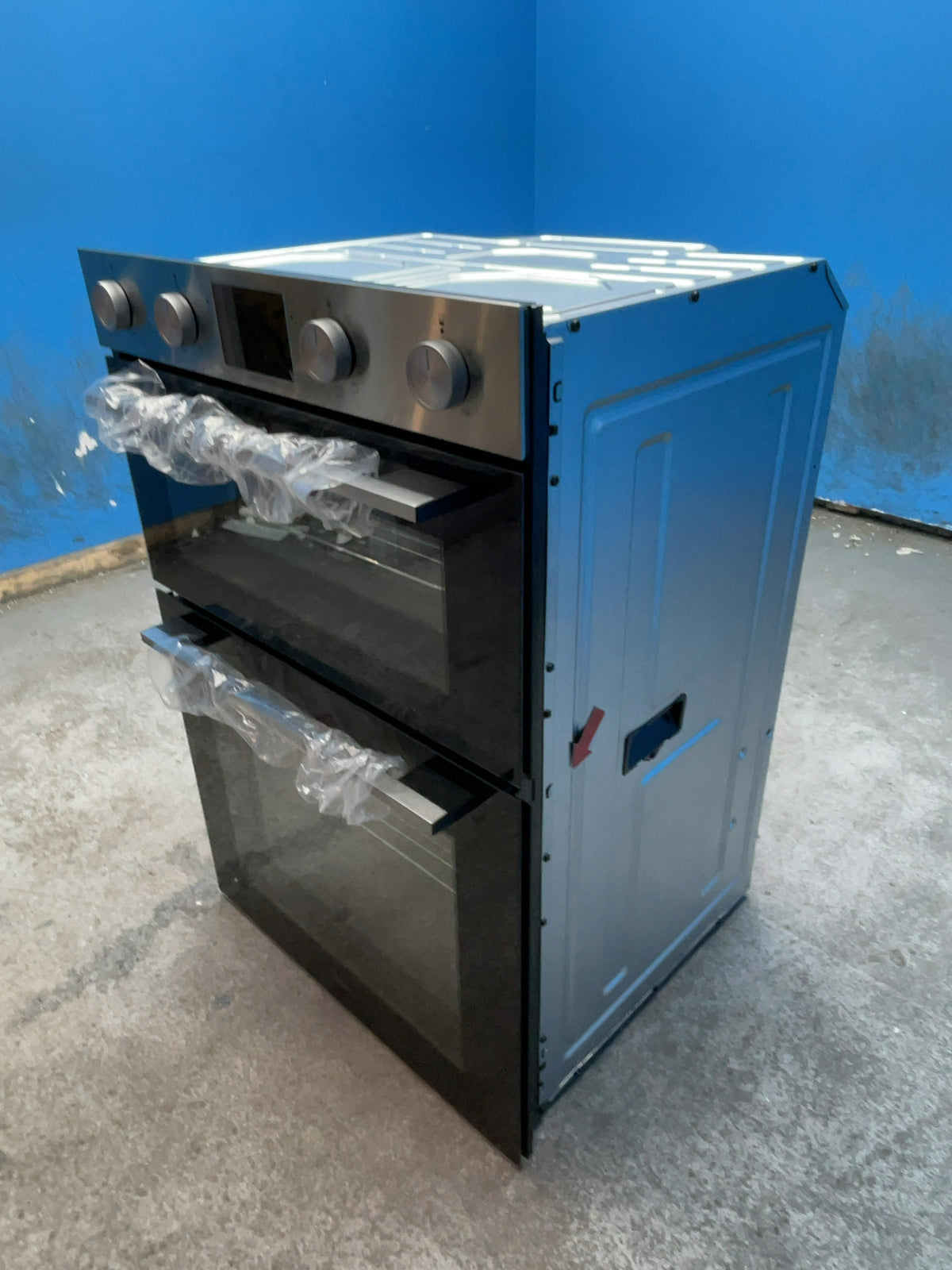 #GRC-168-047 - Midea 60cm Built-In Electric Double Oven – 72L Fan Oven, 38L Top Oven & Grill, Stainless Steel