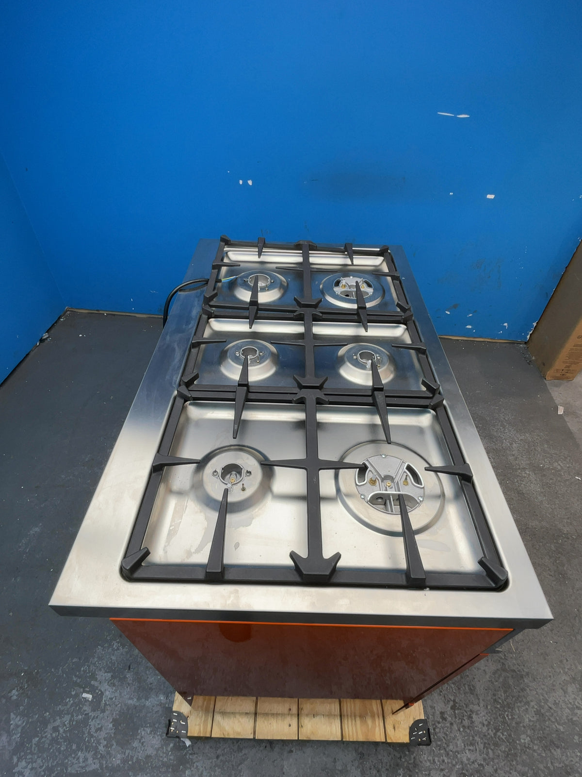 #GRC-168-074 - Bertazzoni Professional Series 100cm Dual Fuel Range Cooker – Twin Oven 123L, 6 Gas Burners, Dual Wok, Orange
