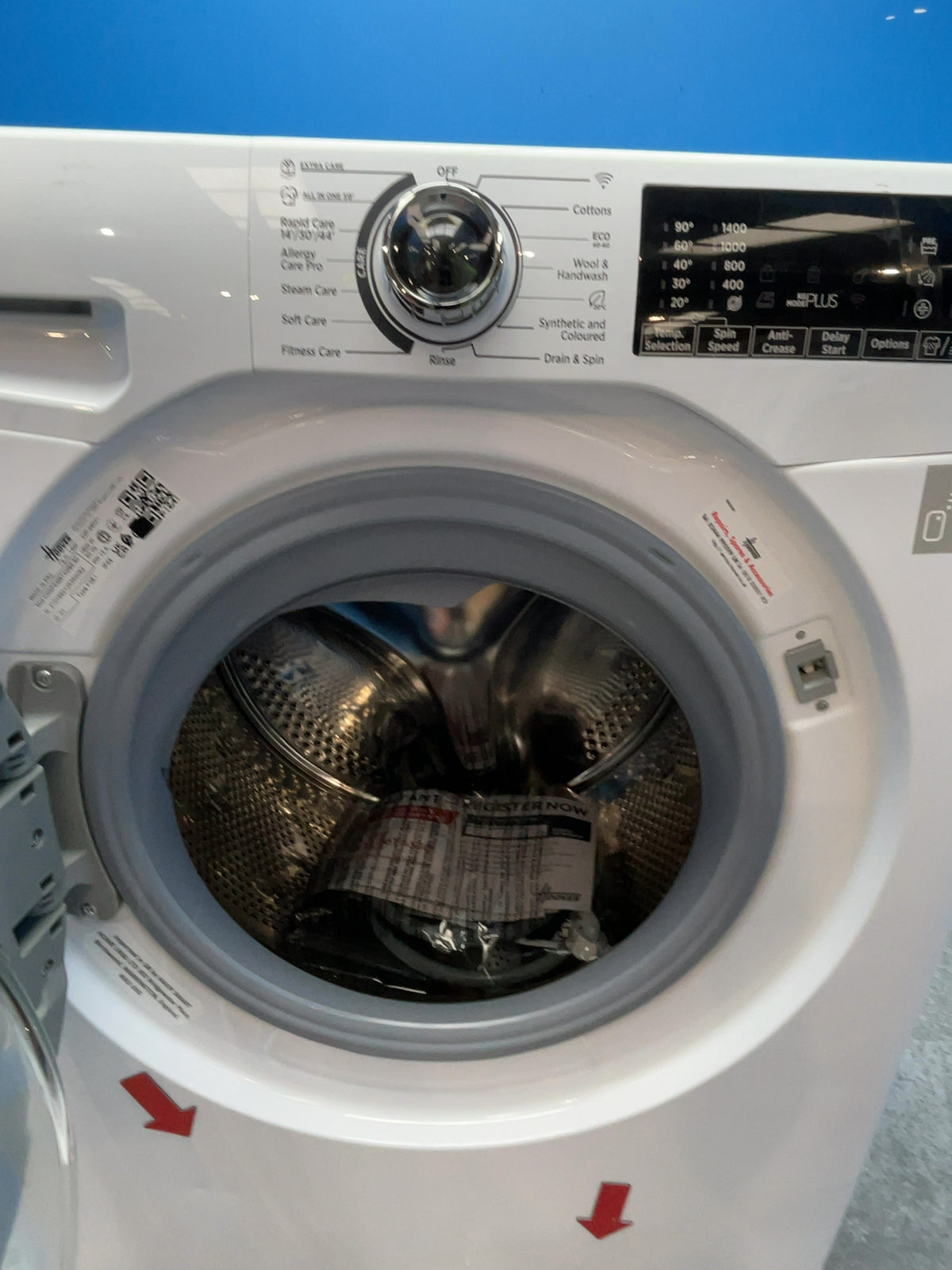 #GRC-168-117 - Hoover H-WASH 350 9kg 1400rpm Washing Machine – Allergy Care Pro, White