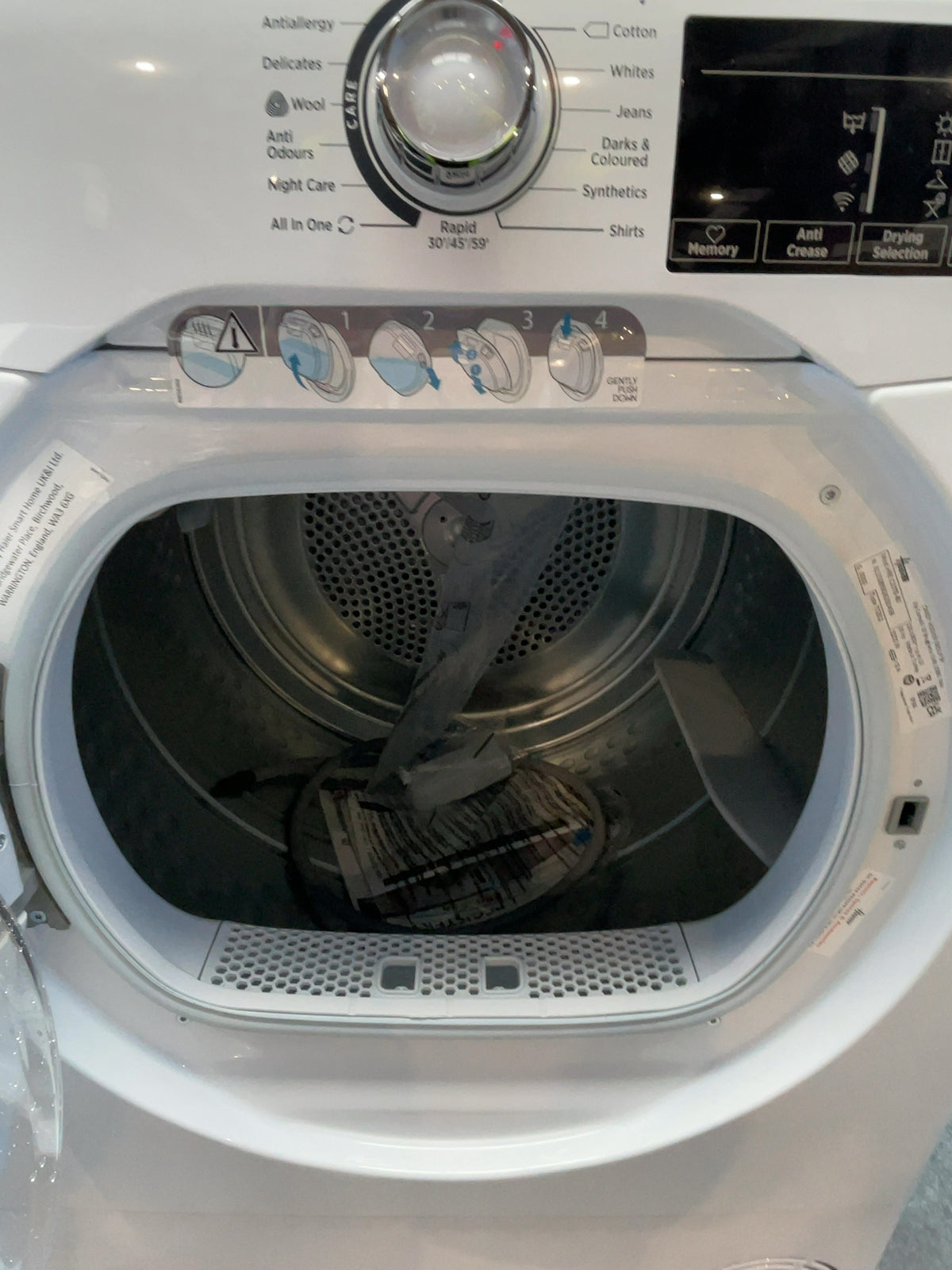 #GRC-168-161 - Hoover 10kg Condenser Tumble Dryer – Sensor Drying, White, B Energy Rating