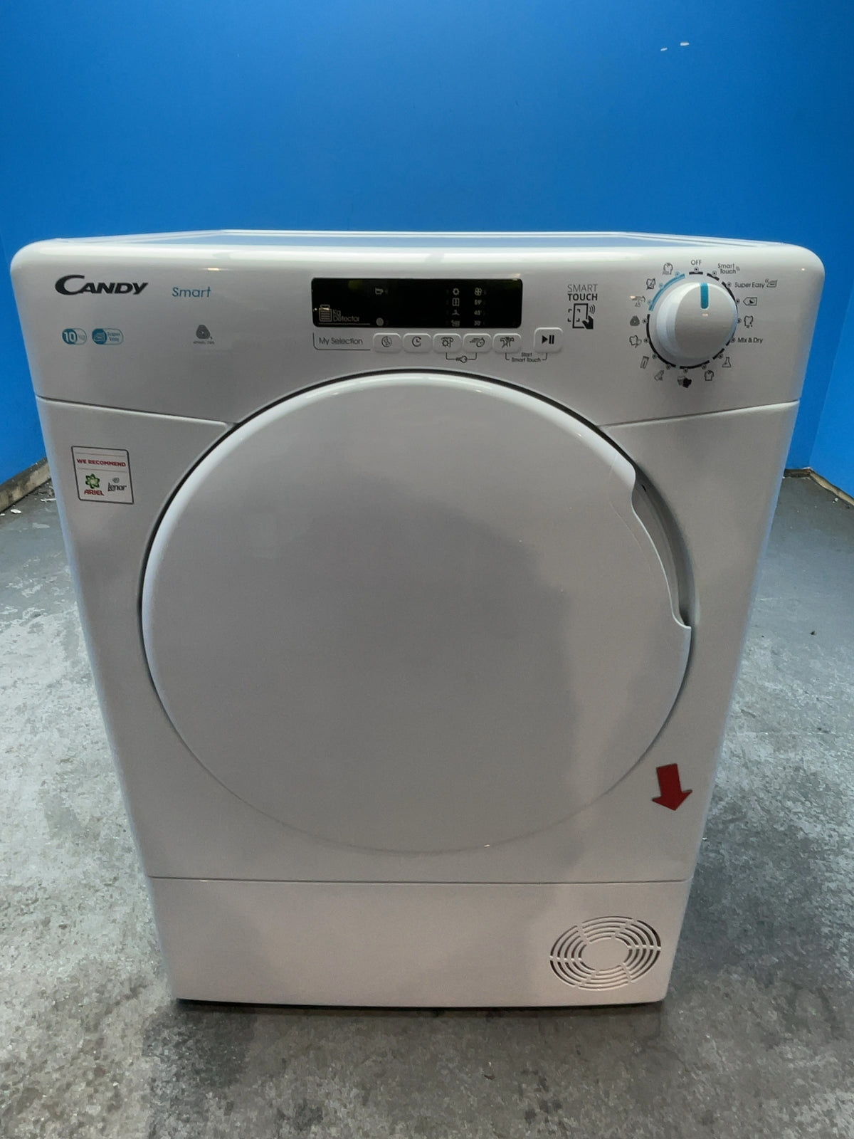 #GRC-168-166 - Candy Smart 10kg Condenser Tumble Dryer – Sensor Drying, White, G Energy Rating