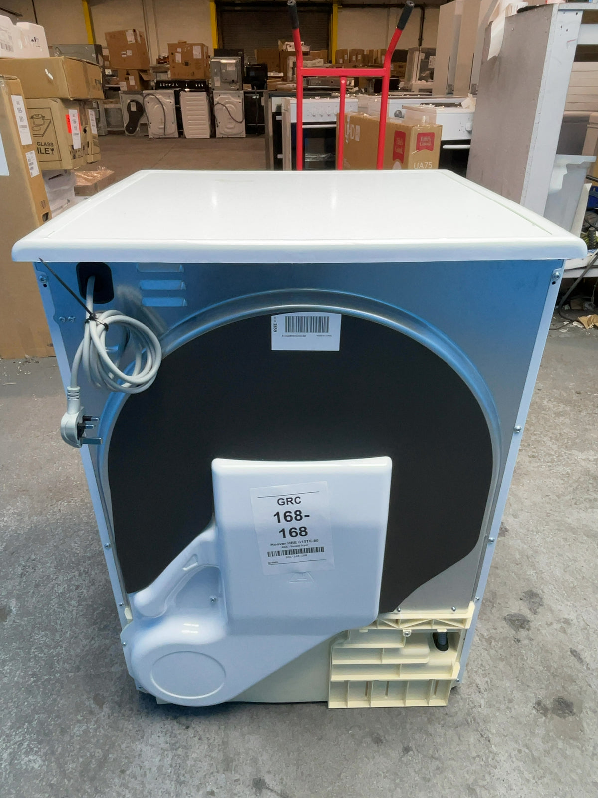 #GRC-168-168 - Hoover 10kg Condenser Tumble Dryer – Sensor Drying, White, B Energy Rating