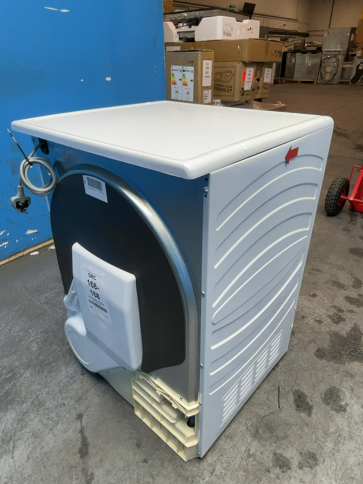 #GRC-168-168 - Hoover 10kg Condenser Tumble Dryer – Sensor Drying, White, B Energy Rating