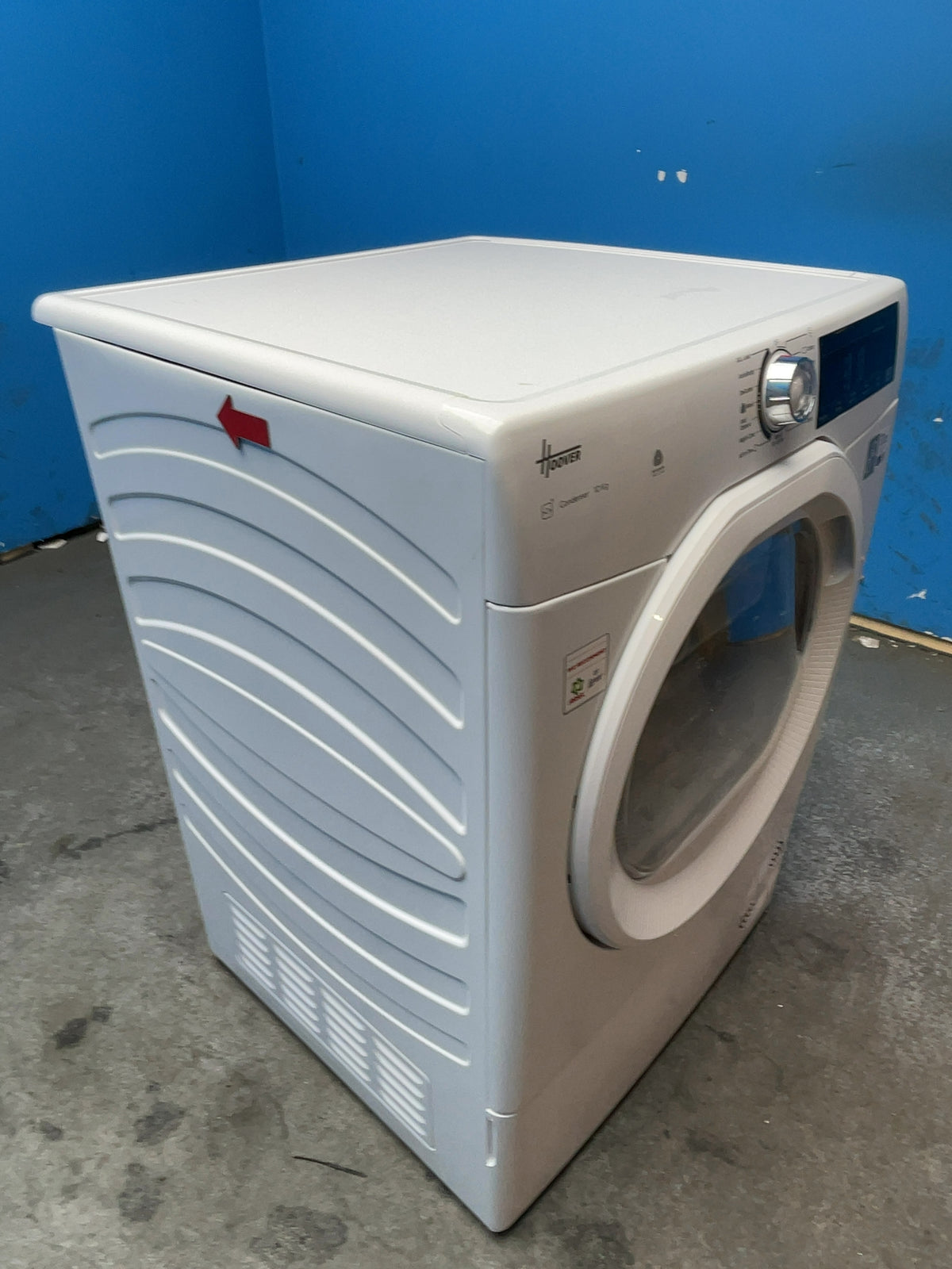 #GRC-168-168 - Hoover 10kg Condenser Tumble Dryer – Sensor Drying, White, B Energy Rating