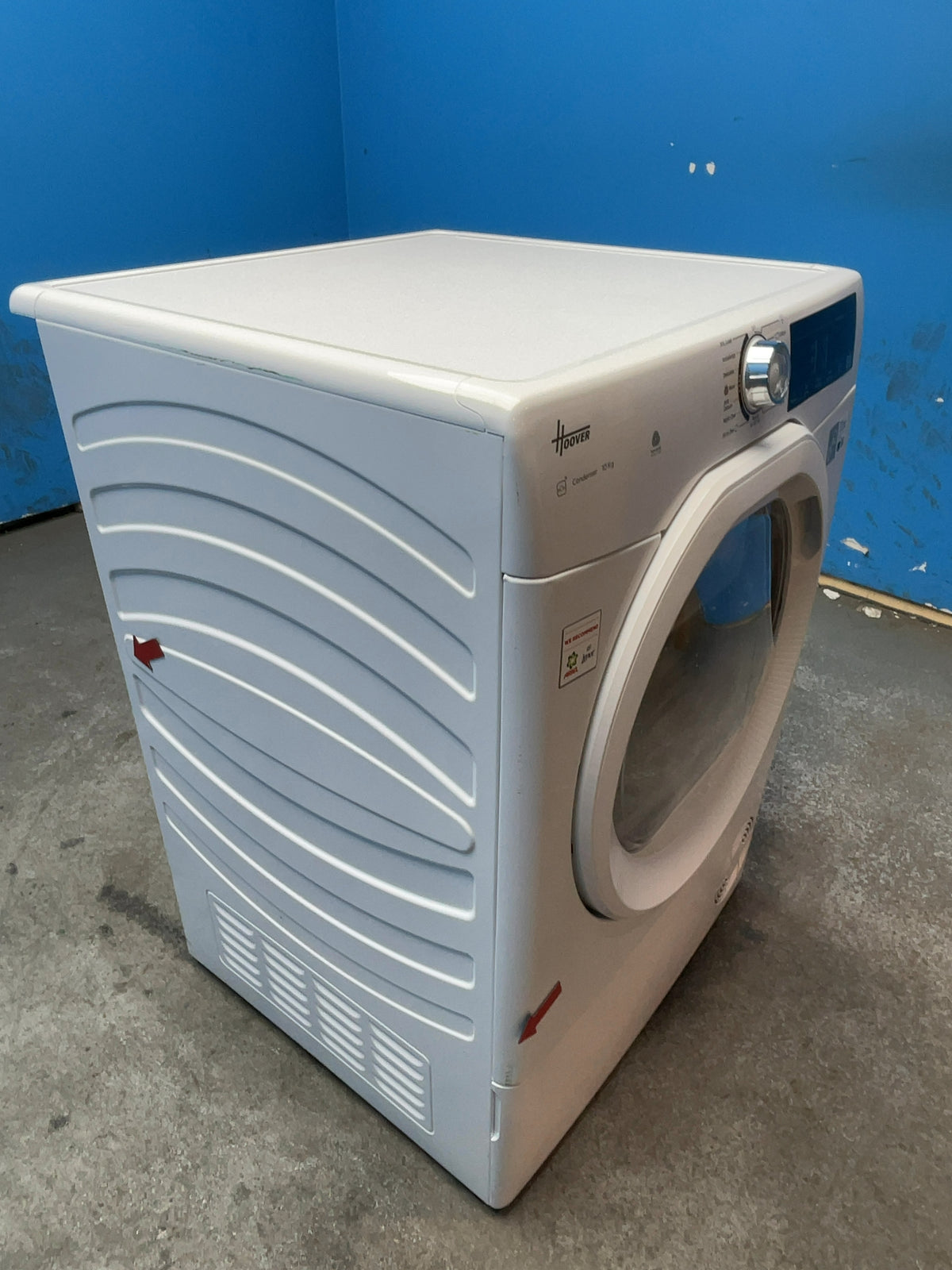#GRC-168-199 - Hoover 10kg Condenser Tumble Dryer – Sensor Drying, White, B Energy Rating