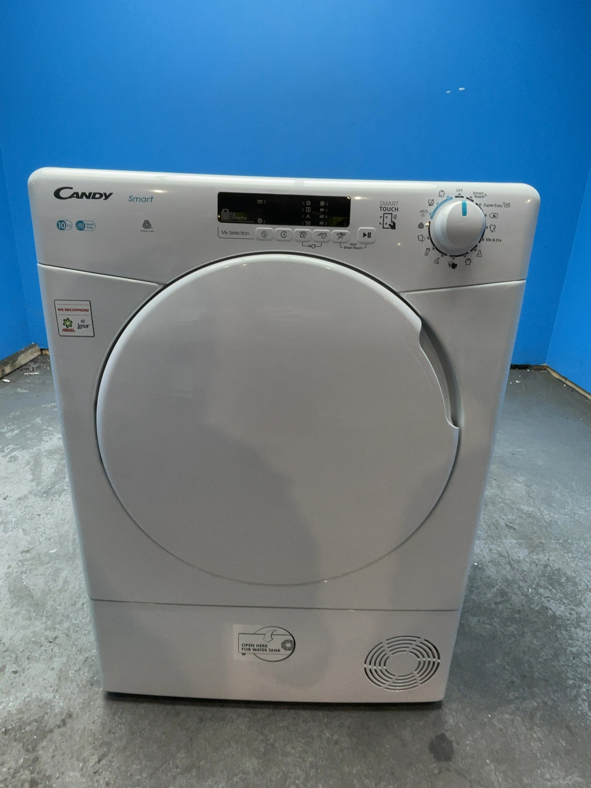 #GRC-168-201 - Candy Smart 10kg Condenser Tumble Dryer – Sensor Drying, White, G Energy Rating
