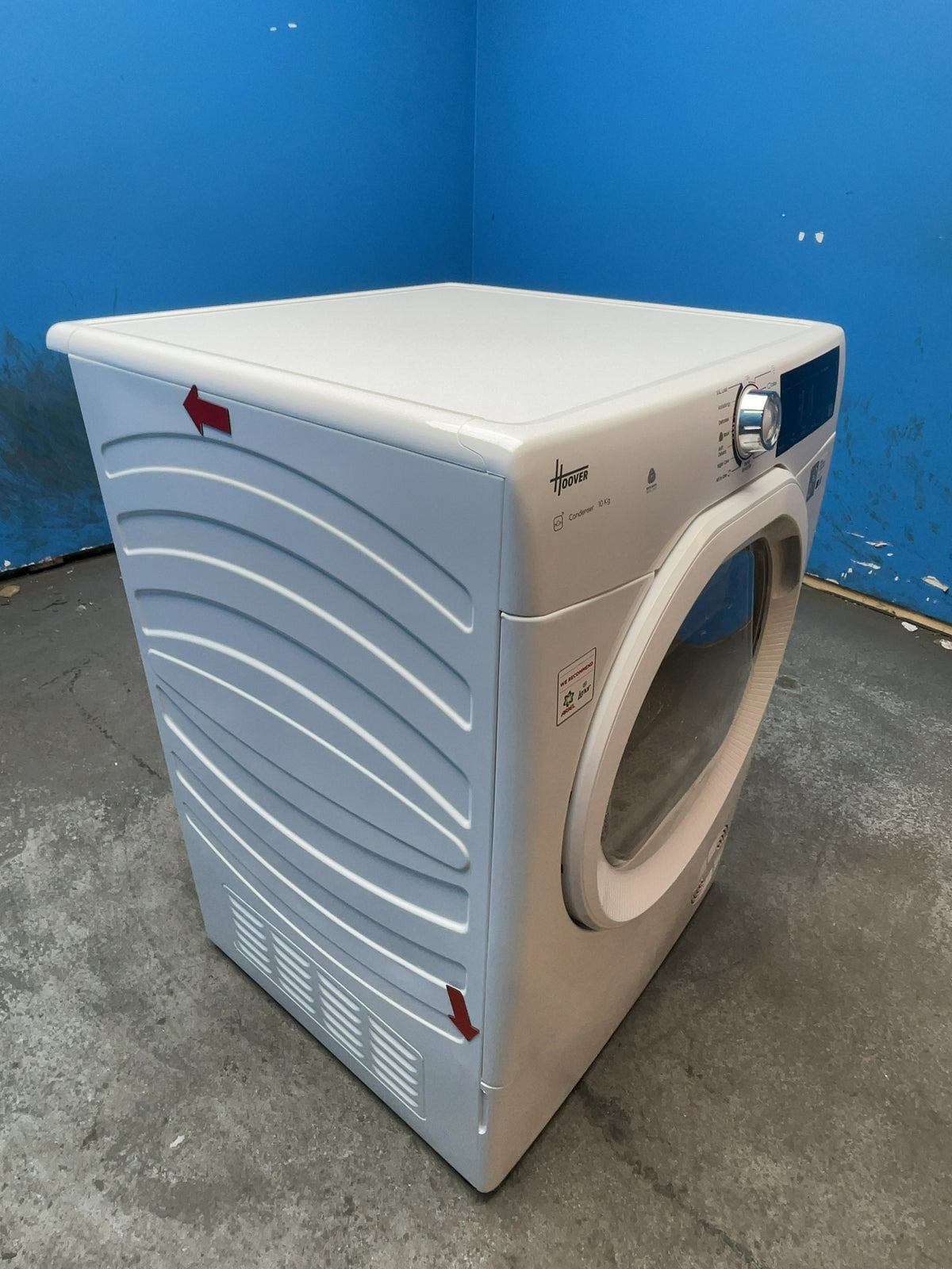 #GRC-168-211 - Hoover 10kg Condenser Tumble Dryer – Sensor Drying, White, B Energy Rating